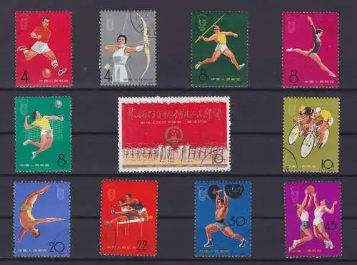 VR China 1965 Briefmarken Michel 903 bis 913 gest. (140371)