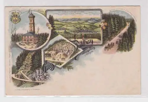 906625 Lithographie Ak Gruss vom Pöhlberg b. Annaberg im Erzgebirge 1910