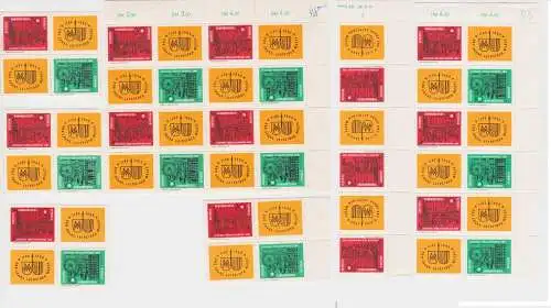 11 x DDR Briefmarken Sechserblock Leipziger Messe 1964 postfrisch ** (157218)