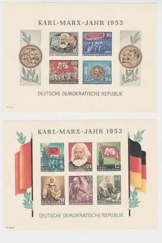 DDR Block 8 & 9 B (Karl Marx) postfrisch ** (141413)