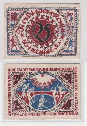 25 Mark Banknote Seide Stadtsparkasse Bielefeld 15.Juli 1921 (153262)