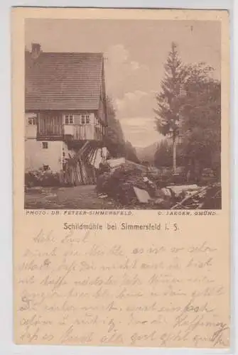 50583 Ak Schildmühle bei Simmersfeld im Schwarzwald um 1910