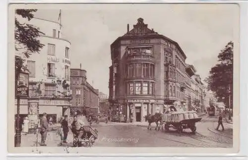 58599 Ak Halle an der Saale Leipziger Straße und Preussenring 1935