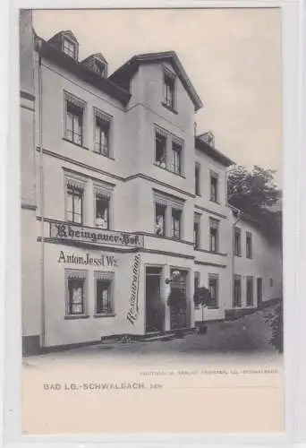 86612 Ak Bad Langenschwalbach Gasthaus Rheingauer Hof um 1900