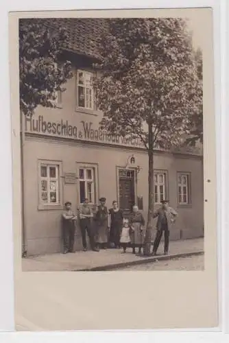 904227 Foto Ak Eisleben Hufbeschlag und Wagenbau um 1920