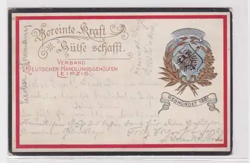 79362 Präge Ak Verband Deutscher Handlungsgehülfen Leipzig 1908