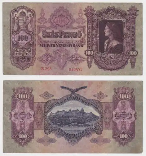 100 Pengö Banknote Ungarn 1.Juli 1930 P 98 (152835)