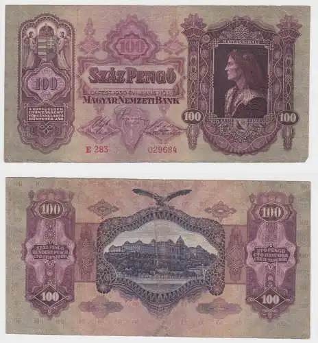 100 Pengö Banknote Ungarn 1.Juli 1930 P 98 (153829)
