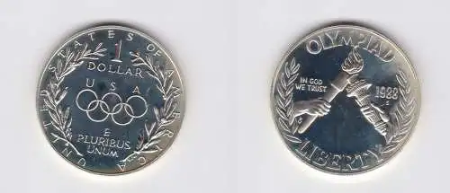 1 Dollar Münze USA Vereinigte Staaten Olympiade 1988 (123983)