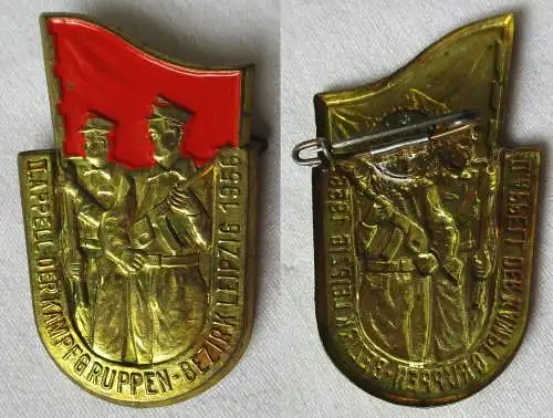 DDR Abzeichen II. Appell der Kampfgruppen Bezirk Leipzig 1956 (134941)