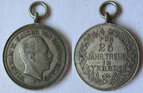 Medaille Für 25 jährige Treue im Verein Wilhelm II. Kaiser Deutschland (126297)