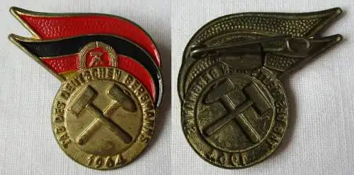 seltenes DDR Blech Abzeichen Tag des deutschen Bergmanns 1964 (116063)