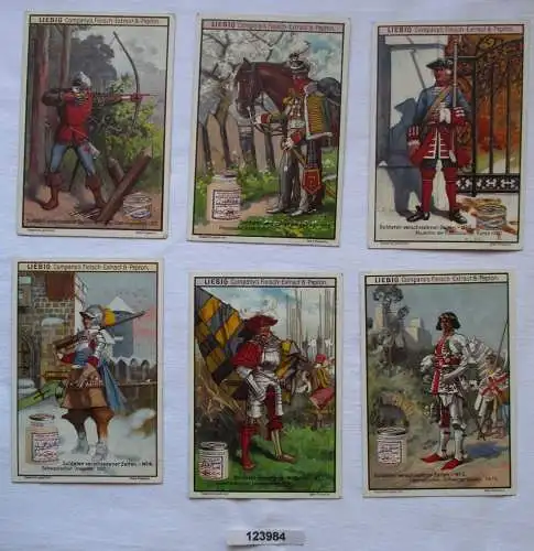 4/123984 Liebigbilder Serie Nr. 474 Soldaten verschiedener Zeiten 1900