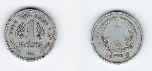 1 Dong Aluminium Münze Vietnam 1976 (129960)