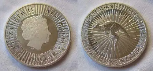 1 Dollar Silber Münze Australien Kangaroo Kängeruh 2017 1 Unze Ag  (117365)