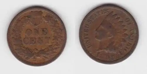 1 Cent Kupfer Münze USA 1891 (142800)