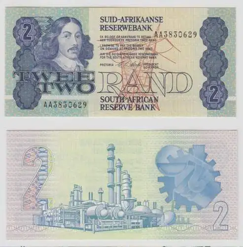 2 Rand Banknote Südafrika South African Reserve Bank kassenfrisch (152091)