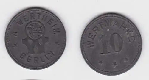 10 Pfennig Zink Münze Notgeld Berlin A.Wertheim ohne Datum (140526)