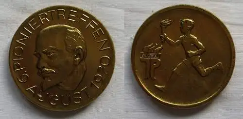 DDR Medaille VI. Pioniertreffen August 1970 Stufe Gold (149482)