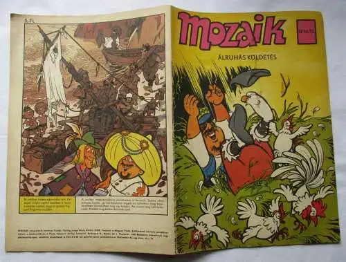 MOZAIK Mosaik Abrafaxe 1976/12 EXPORT UNGARN "ÁLRUHÁS KÜLDETÉS" RAR (111965)