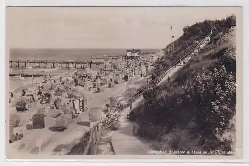 67606 Ak Ostseebad Koserow auf Usedom am Strande 1933