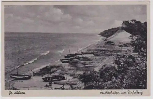 901642 Ak Groß Kühren - Fischerhafen am Zipfelberg 1943