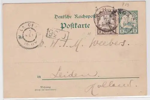 23214 Ganzsache P13 Deutsche Ostafrika DOA Tansania Stempel Tanga 1901