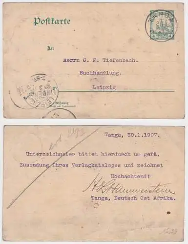 901616 Ganzsache P18 Deutsche Ostafrika DOA Tansania Stempel Tanga 1907