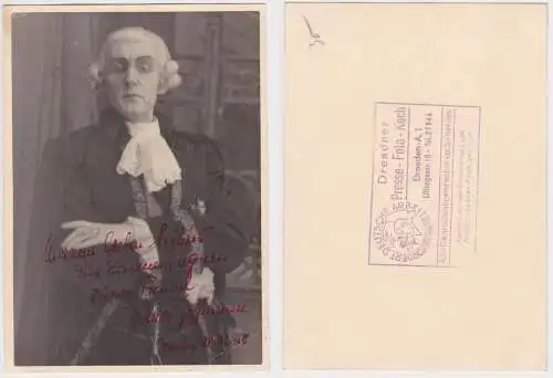 81001 Autograph Karte UFA Star Werner Hoffmann Dresden um 1940