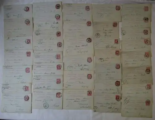 Sammlung mit 165 Ganzsachen Briefe & Postkarten Belgien oft vor 1900 (110068)