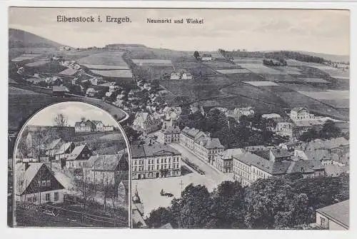 77474 Ak Eibenstock im Erzgebirge Neumarkt und Winkel um 1920