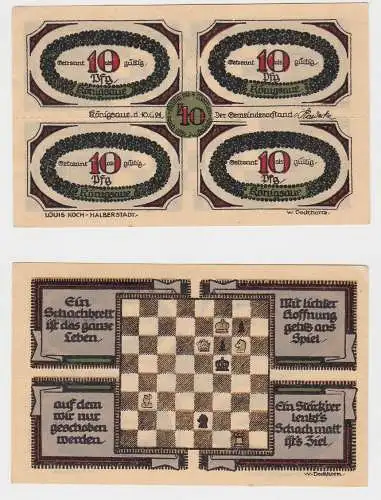 40 Pfennig Banknote Notgeld Gemeinde Königsaue 10.6.1921 (150653)
