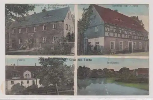 96645 Mehrbild Ak Gruß aus Berna Bäckerei & Kolonialwarenhandlung 1918