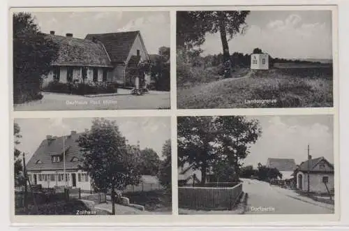 96629 Mehrbild Ak Nawitz Kreis Lauenburg in Pommern Gasthaus 1941