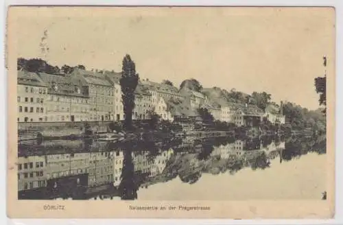 92628 Ak Görlitz Neissepartie an der Pragerstrasse 1909