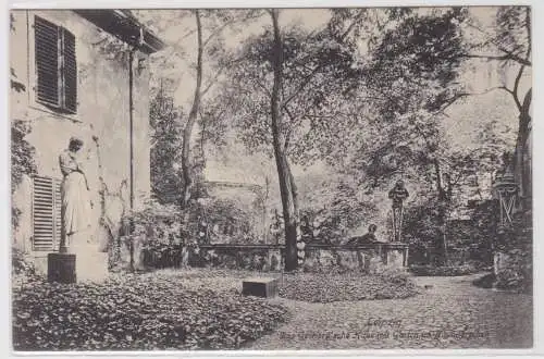 86495 Ak GRuß aus Leipzig das Gerhard´sche Haus mit Garten um 1910