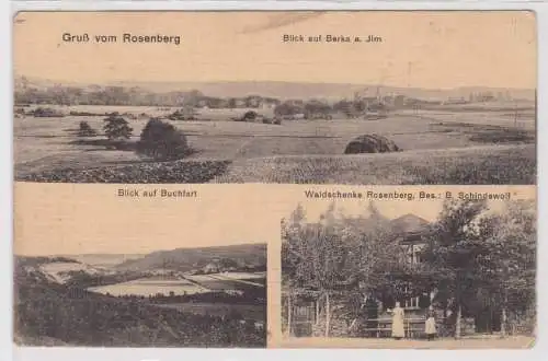 80781 Mehrbild Ak Gruß vom Rosenberg Blick auf Berka, Waldschenke usw. um 1920