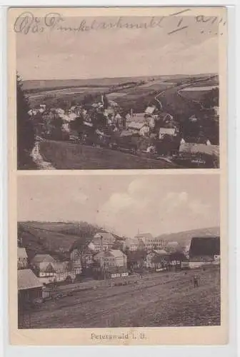 89378 Mehrbild Ak Peterswald in Böhmen Petrovice u Chabařovic 1927