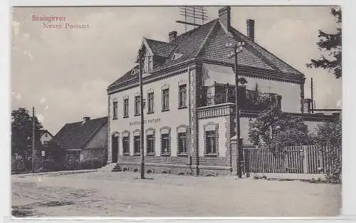 93026 Ak Skaisgirren neues Postamt um 1920
