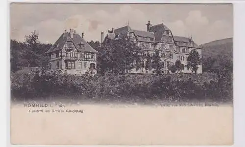 78565 Ak Römhild in Thüringen Heilstätte am großen Gleichberg um 1910