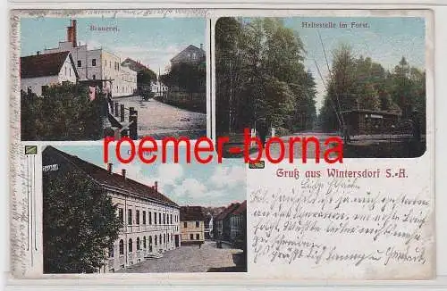 78396 Mehrbild Ak Gruß aus Wintersdorf Sachsen Altenburg Brauerei, Gasthof 1925