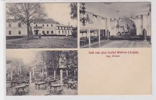 86627 Ak Gruß vom alten Gasthof Wahren bei Leipzig 1910
