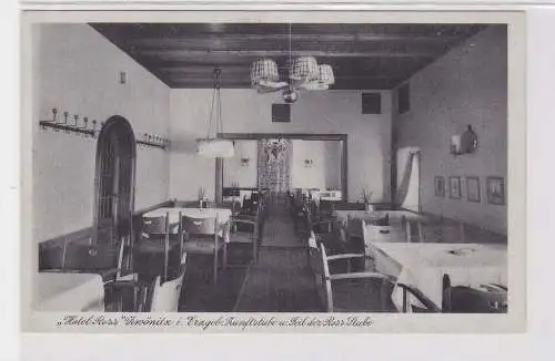 79122 Ak Zwönitz im Erzgebirge "Hotel Ross" Zunftstube um 1940