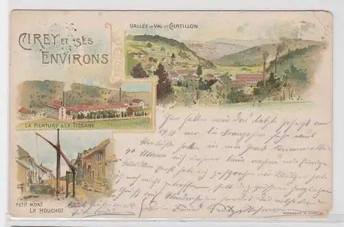 86206 AK Cirey und Umgebung - Val-Tal,le Houchot, Spinnereien & Webereien 1914
