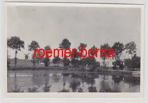 76127 Original Foto Sitzenroda Ansicht mit Windmühle um 1930