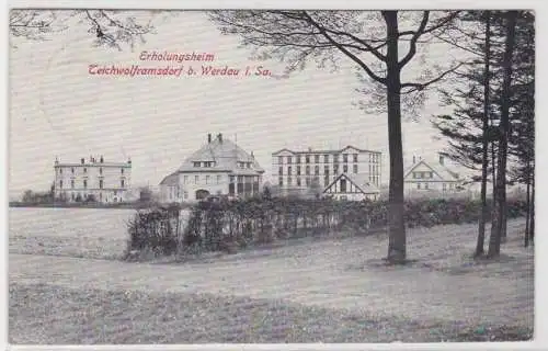 96493 Ak Erholungsheim Teichwolframsdorf bei Werdau in Sachsen um 1927