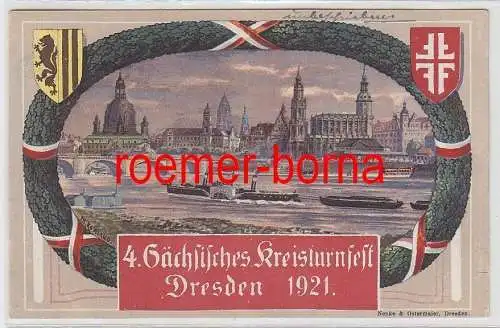 74566 Ak 4.Sächsisches Kreisturnfest Dresden 1921