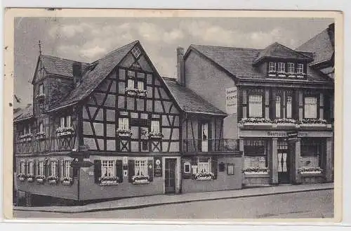 49413 Ak Bad Ems, Gasthaus "Alte Krone" Bes: Albert Diebels, 1942