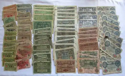 Sammlung mit 100 Banknoten Deutschland Deutsches Reich (101970)