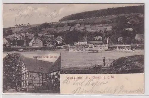 22052 Mehrbild Ak Gruß aus Kirchohsen a.d.W Gasthaus um 1910